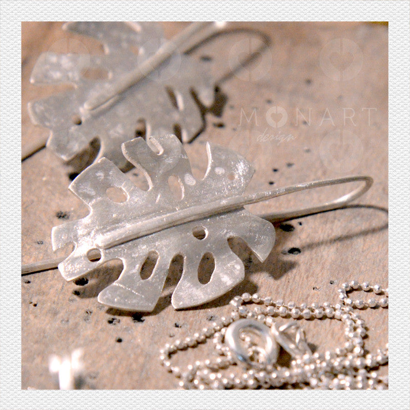 Earrings Bullet Leaves